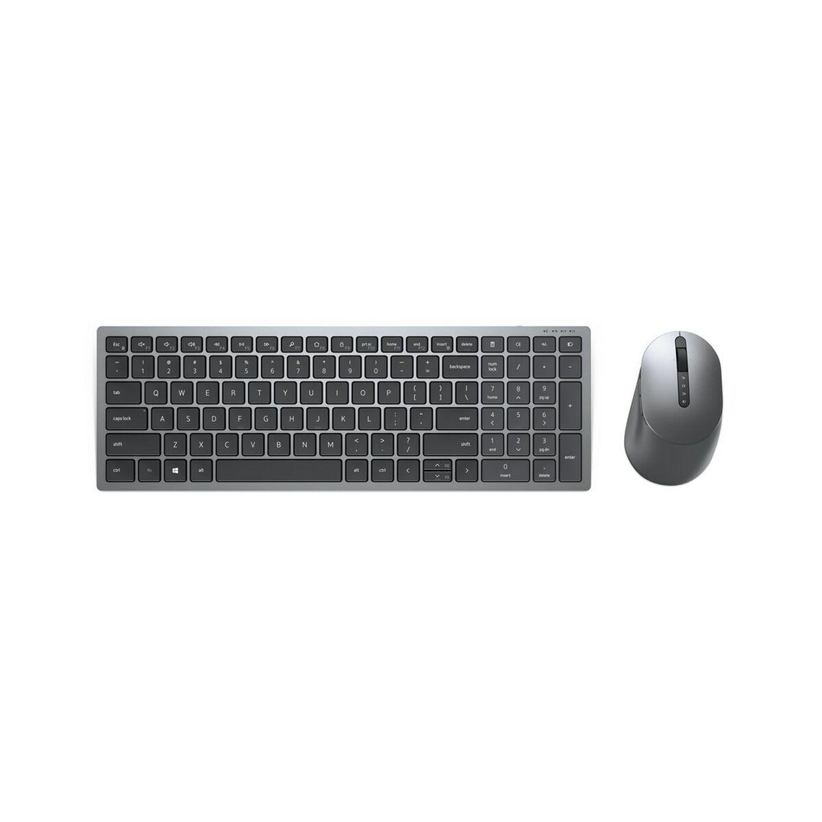 Tastatur Dell KM7120W Sort Grå Titanium QWERTY