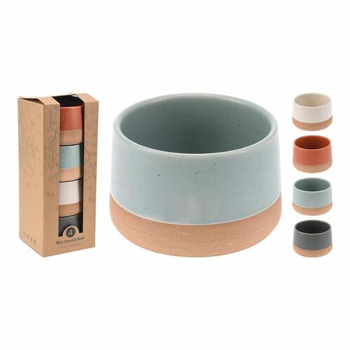 Skålesæt Excellent Houseware 210000960 Keramik Ø 9 x 5,6 cm 4 Dele