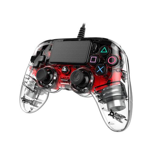 Wireless Gaming Controller Nacon PS4OFCPADCLRED Rød Gennemsigtig PlayStation 4