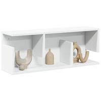 Vægskab 80x20x30 cm konstrueret træ hvid