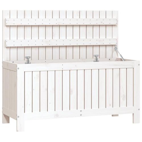 Havekasse 108x42,5x54 cm massivt fyrretræ hvid