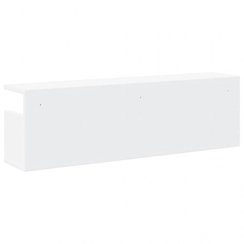 Vægskab 100x20x30 cm konstrueret træ hvid