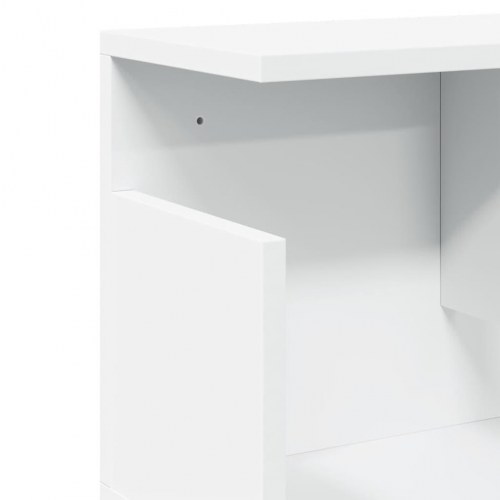 Vægskab 100x20x30 cm konstrueret træ hvid