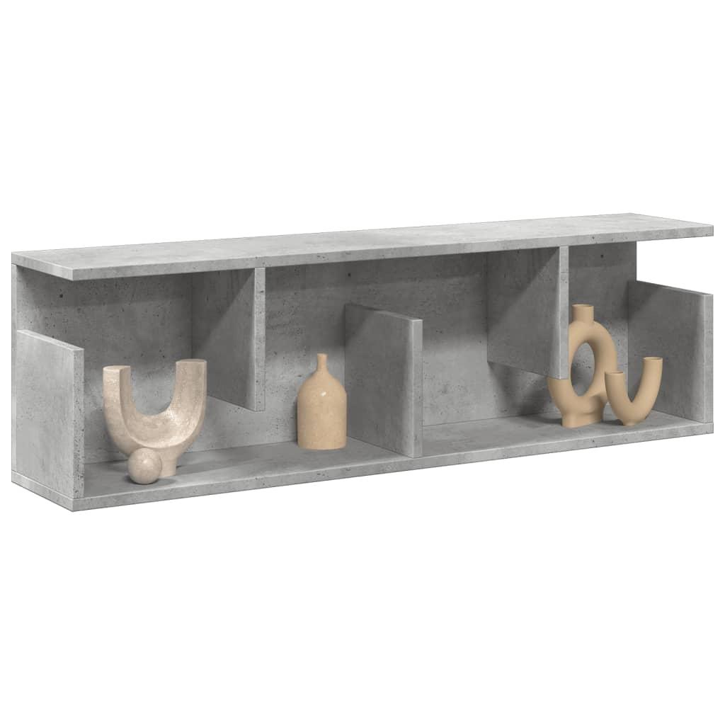 Vægskab 100x20x30 Cm Konstrueret Træ Betongrå