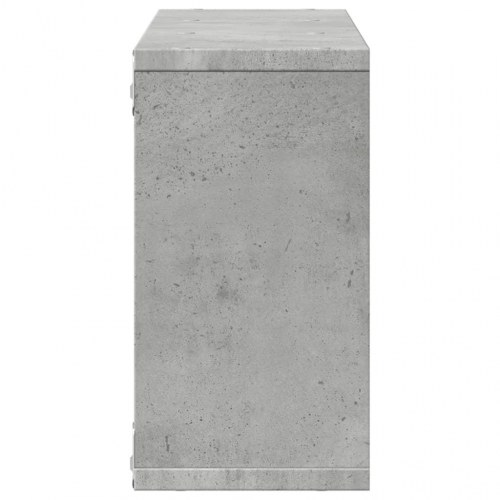 Vægskab 100×16×30 cm i konstrueret træ - betongrå