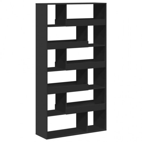 Bogreol 100x33x187,5 cm konstrueret træ sort