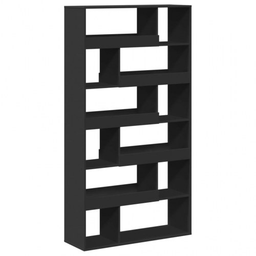 Bogreol 100x33x187,5 cm konstrueret træ sort