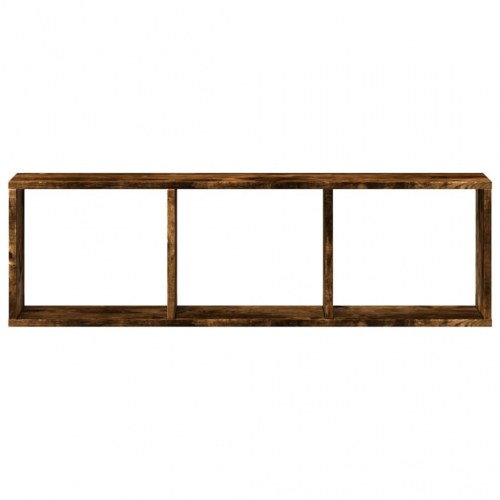 Vægskab 100x16x30 cm konstrueret træ røget egetræsfarve