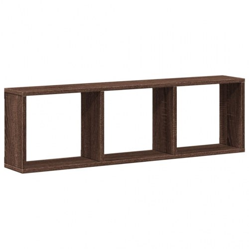 Vægskab 100×16×30 cm i konstrueret træ - brun egetræsfarve