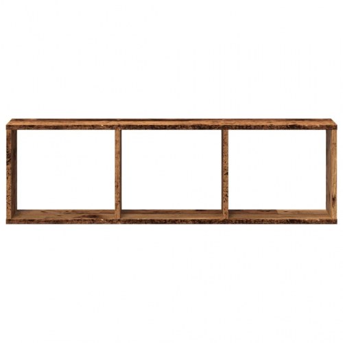 Vægskab 100x16x30 cm konstrueret træ antikt træ