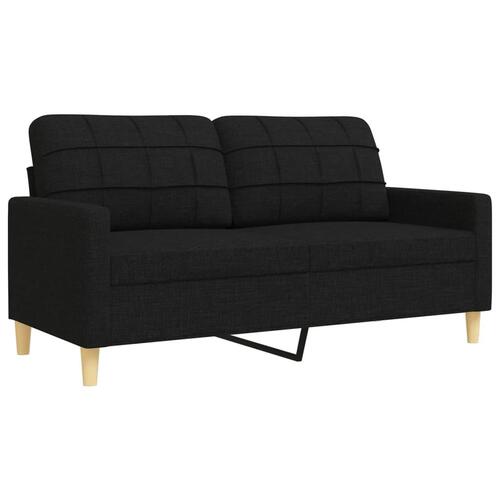 3 personers sofa stof sort