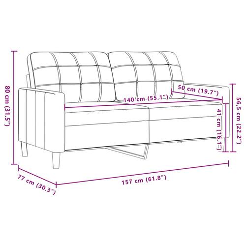 3 personers sofa stof sort