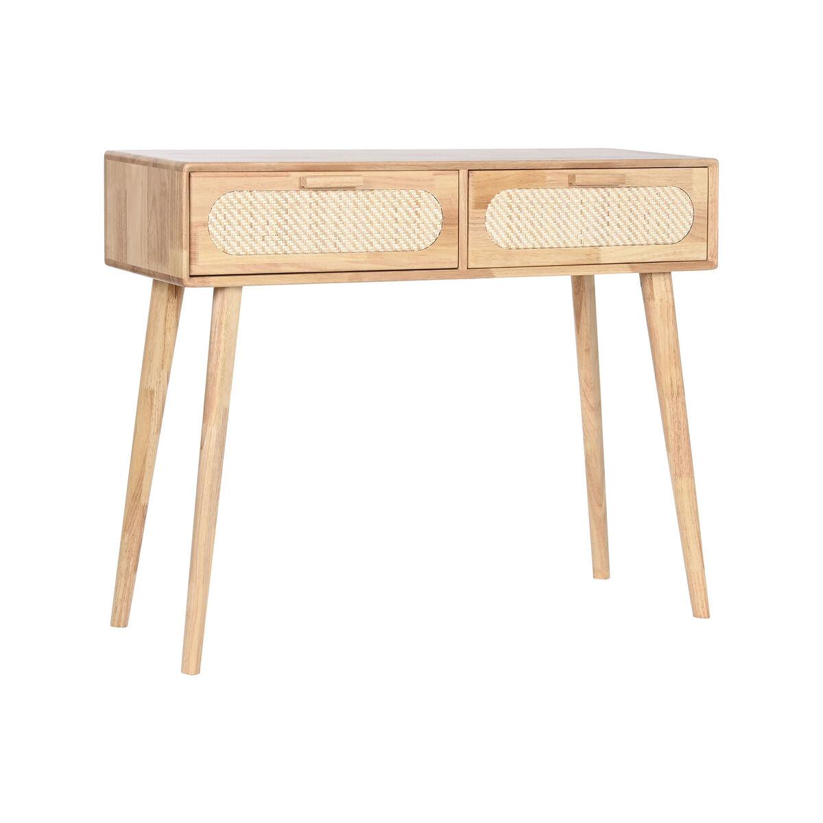 Konsol Home ESPRIT Metal Gummitræ 100 x 30 x 78 cm