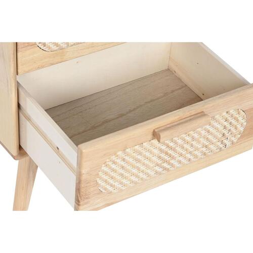 Natbord Home ESPRIT Træ Metal Rattan 40 x 30 x 48 cm