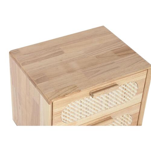 Natbord Home ESPRIT Træ Metal Rattan 40 x 30 x 48 cm