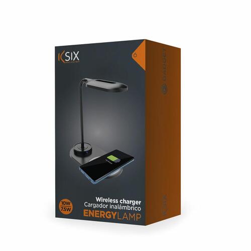 LED-lampe med trådløs oplader til smartphones KSIX BXCQILAMP01