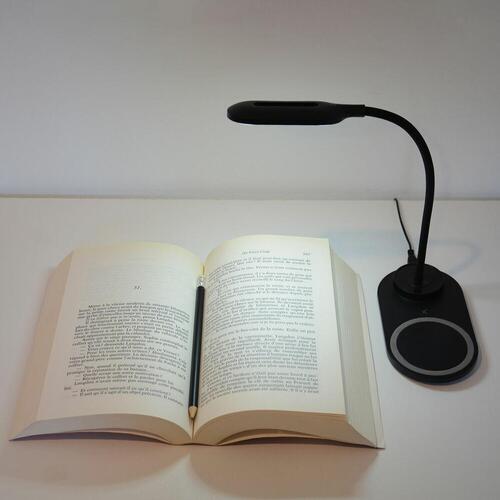 LED-lampe med trådløs oplader til smartphones KSIX BXCQILAMP01