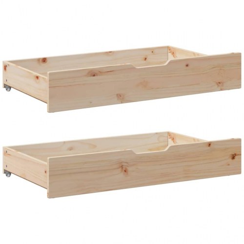 Daybed med skuffer 80x200 cm massivt fyrretræ