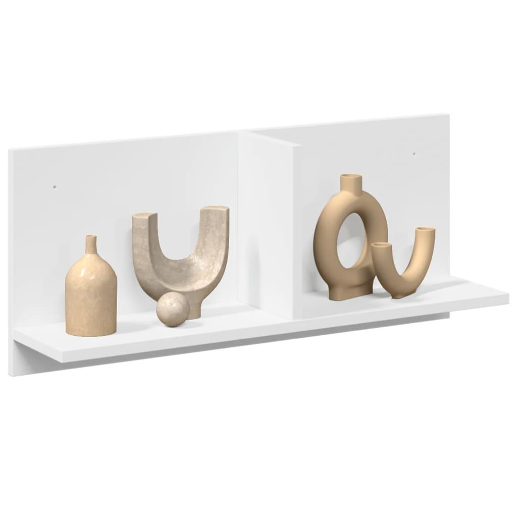 Vægskab 70X16,5X30 Cm Konstrueret Træ - Hvid / 70 x 16.5 x 30 cm