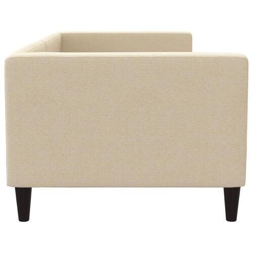 Daybed 80x200 cm stof cremefarvet