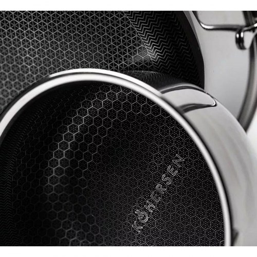 Kohersen gryde med glaslåg, rustfrit stål/aluminium, Ø 20 cm - 2,8 l