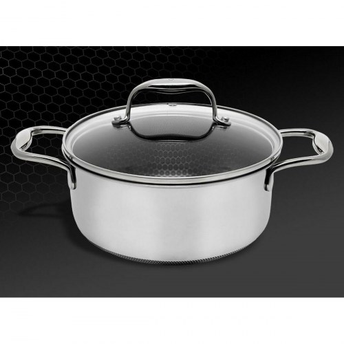 Kohersen gryde med glaslåg, rustfrit stål/aluminium, Ø 20 cm - 2,8 l