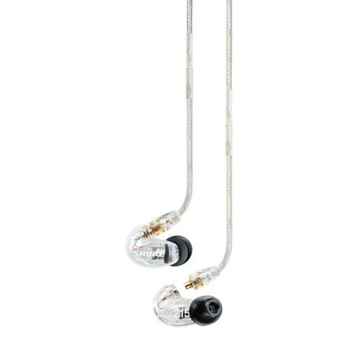 Hovedtelefoner med mikrofon Shure SE215 Pro Gennemsigtig