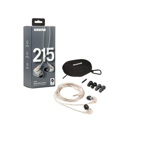 Hovedtelefoner med mikrofon Shure SE215 Pro Gennemsigtig