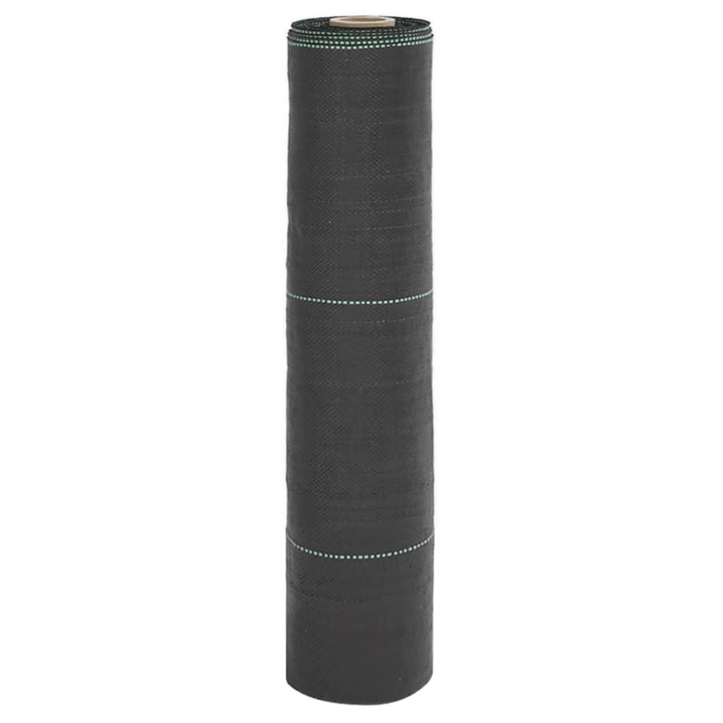 Ukrudtsdug 0,5×10 m PP sort