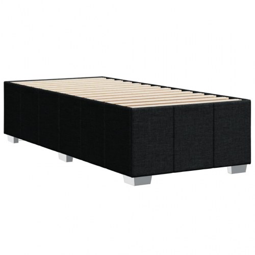 Sengeramme uden madras 80 x 200 cm i stof - sort