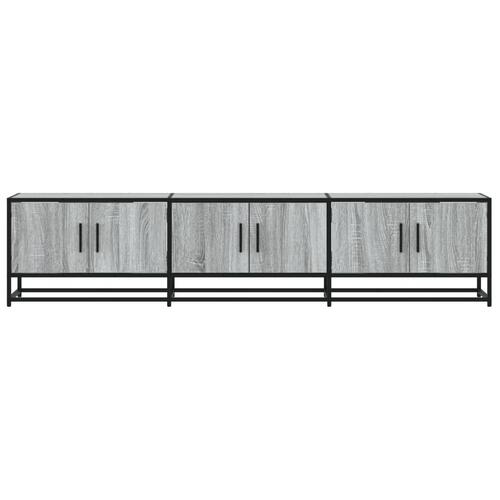 Tv-bord 180x35x41 cm konstrueret træ grå sonoma-eg