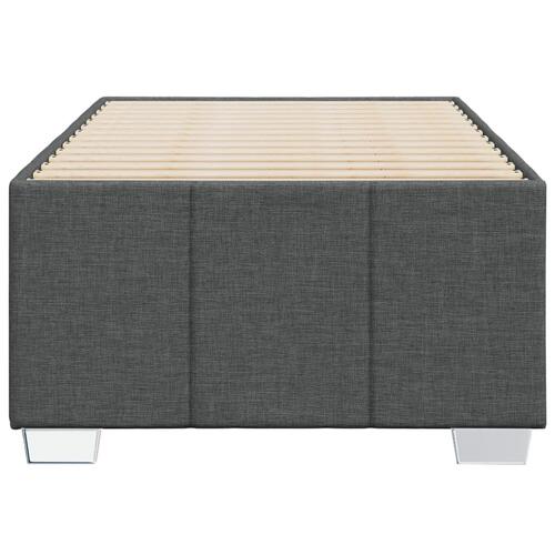 Sengeramme uden madras Mørkegrå 90x200 cm Stof