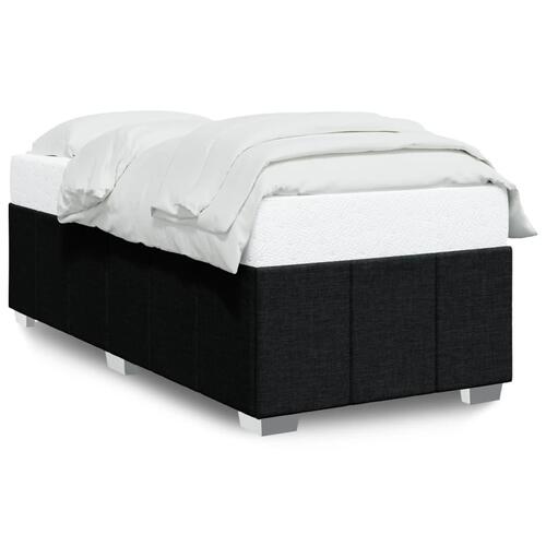 Sengeramme uden madras Sort 100x200 cm Stof