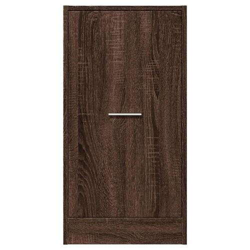 Apotekerskab 40x41x77,5 cm konstrueret træ brun egetræsfarve