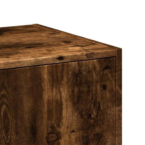 Apotekerskab 40x41x77,5 cm konstrueret træ røget egetræsfarve