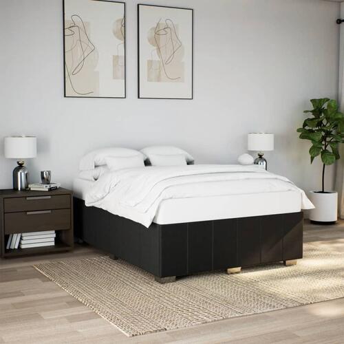 Sengeramme uden madras 160x200 cm stof sort