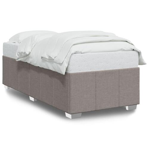 Sengeramme uden madras 90x190 cm stof gråbrun