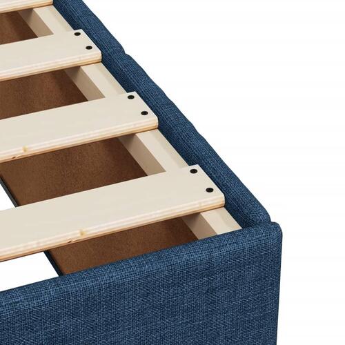 Sengeramme uden madras 100x200 cm stof blå