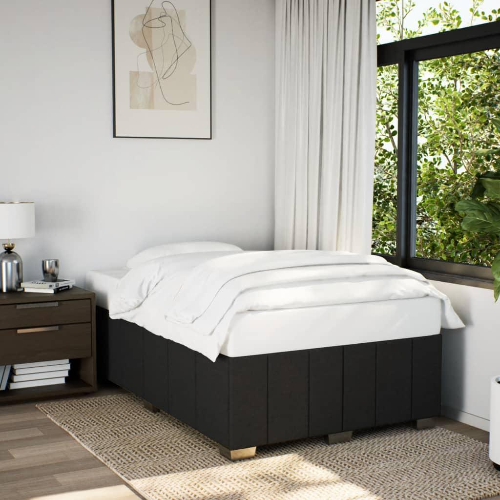 vidaXL sengeramme uden madras 120x190 cm stof sort