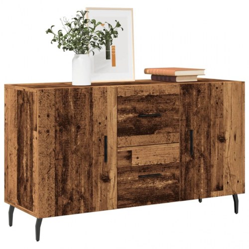 Skænk 100×36×60 cm i konstrueret træ - gammelt træ-look