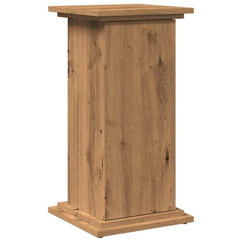 Piedestal med opbevaring 31x30x60 cm konstrueret træ kunsteg