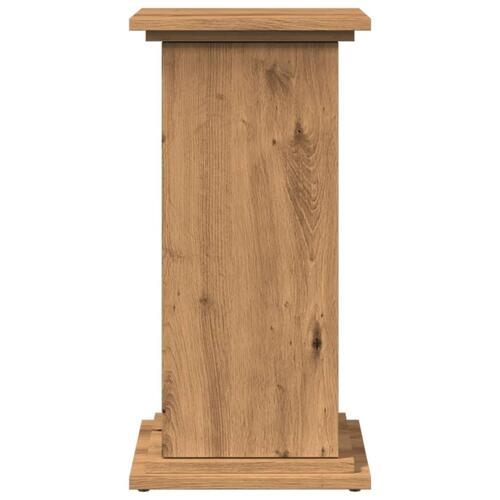 Piedestal med opbevaring 31x30x60 cm konstrueret træ kunsteg