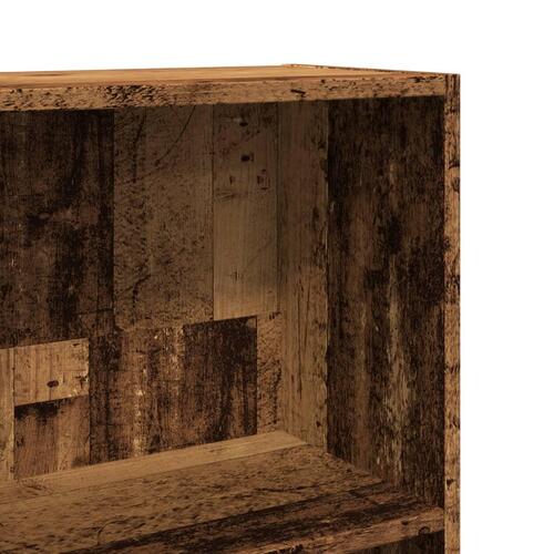Bogreol 40x24x143 cm konstrueret træ antikt træ