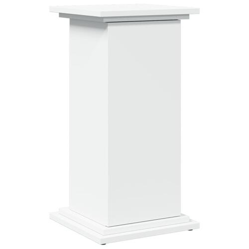 Piedestal med opbevaring 31x30x60 cm konstrueret træ hvid