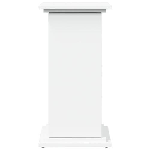 Piedestal med opbevaring 31x30x60 cm konstrueret træ hvid