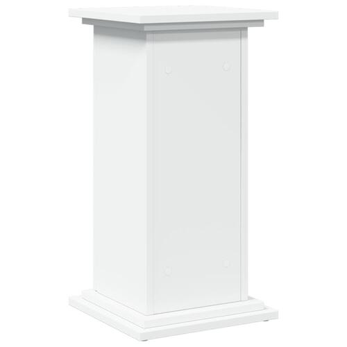 Piedestal med opbevaring 31x30x60 cm konstrueret træ hvid