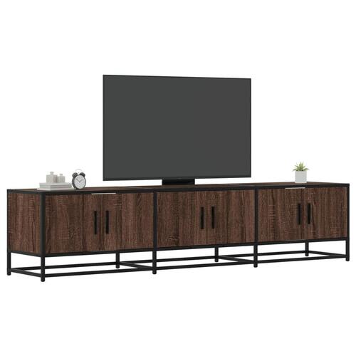Tv-bord 180x35x41 cm konstrueret træ brun egetræsfarve