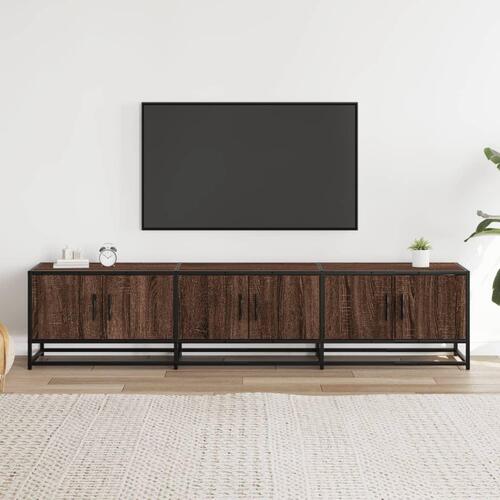 Tv-bord 180x35x41 cm konstrueret træ brun egetræsfarve