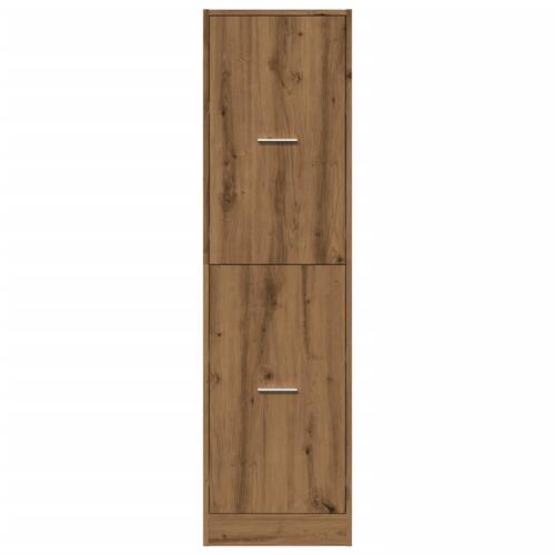 Apotekerskab 40x41x144,5 cm konstrueret træ egetræsfarve