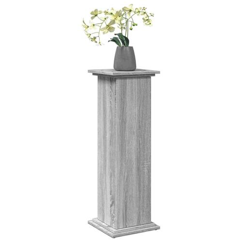 Piedestal med opbevaring 31x30x90 cm konstrueret træ